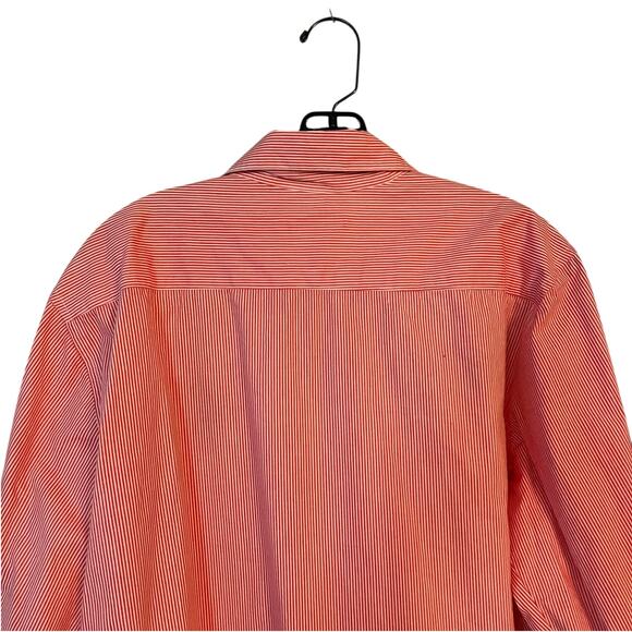 Country Store Catalog Red Striped Shirt M Embroidered Cardinals Cotton Birds - Picture 6 of 9